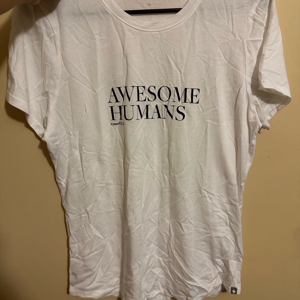 Figs White Awesome Humans Tee